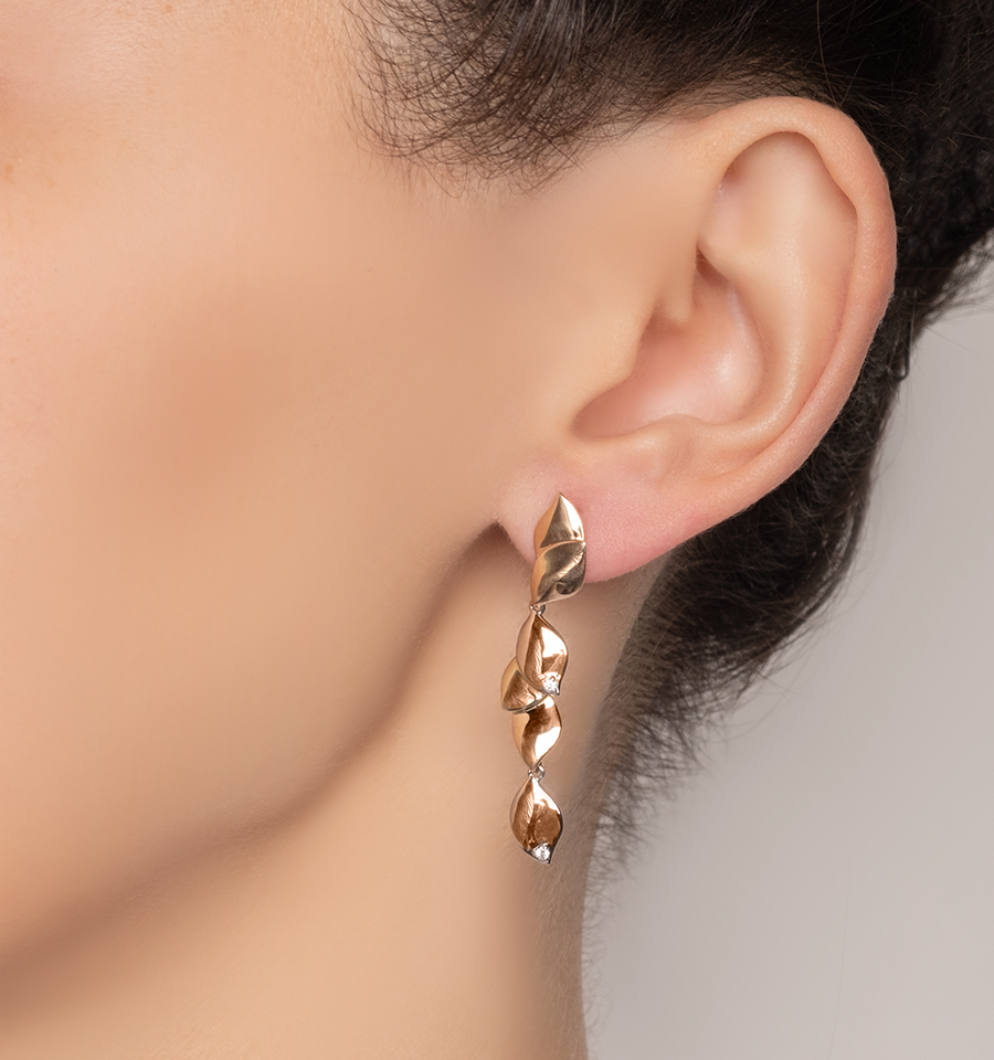 Серьги Кристалл NM18100226773 золото фианит