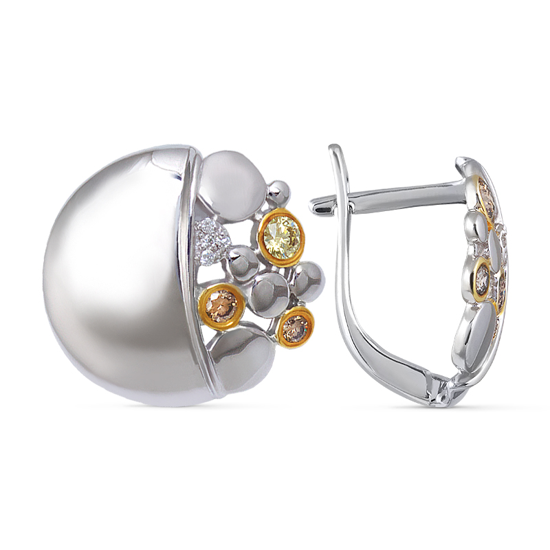 серьги Кристалл NM69000226773 вес 4,71 золото фианит 320280 тг