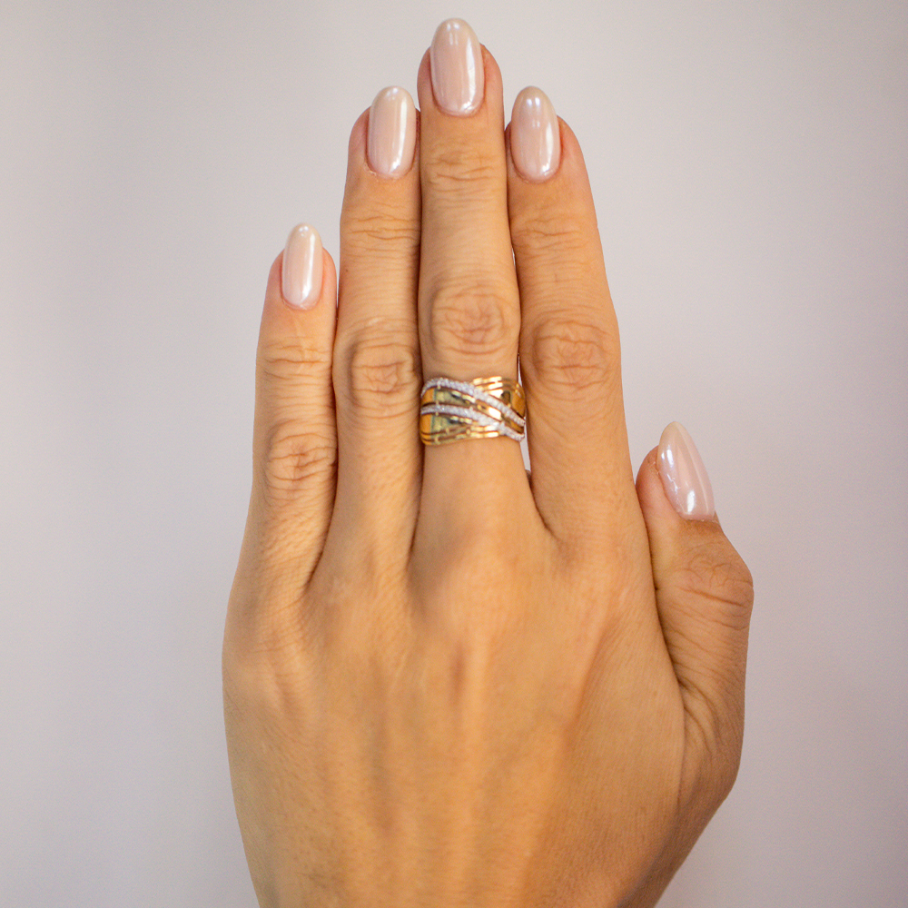 Кольцо Сорокин 70283000-2 золото фианит