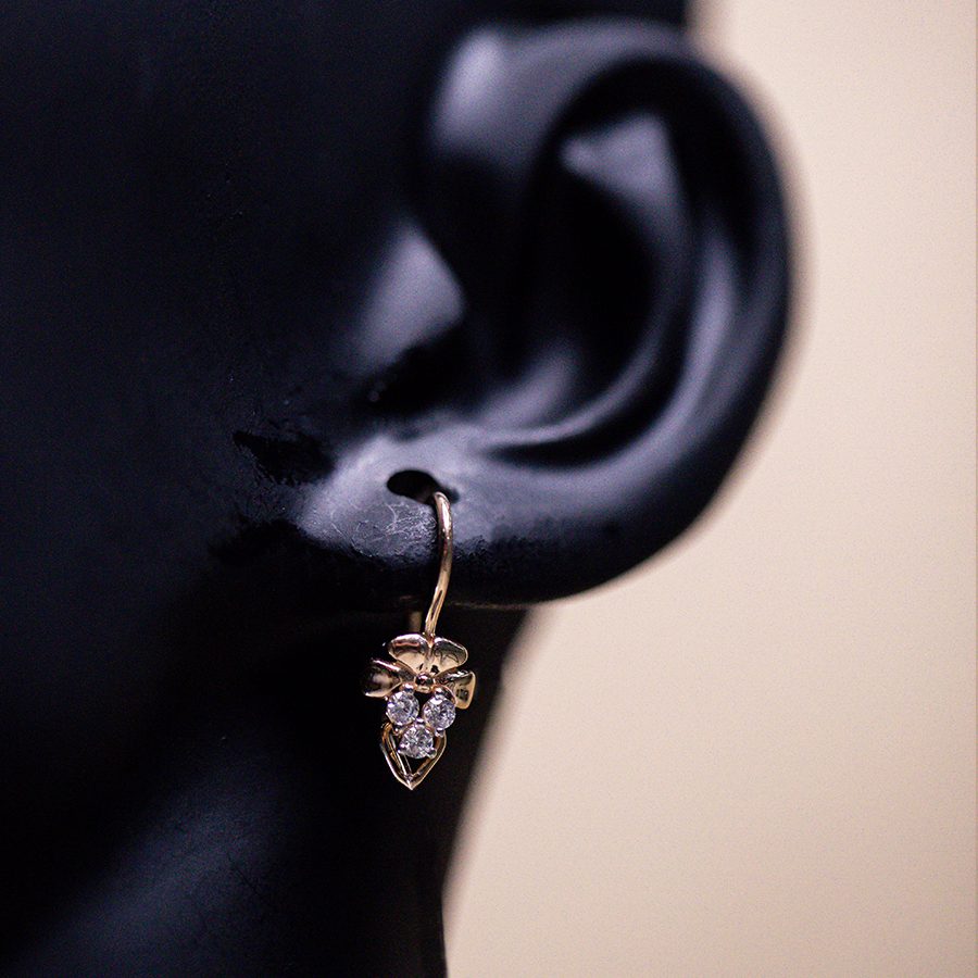 Серьги Сорокин 20054200 золото фианит