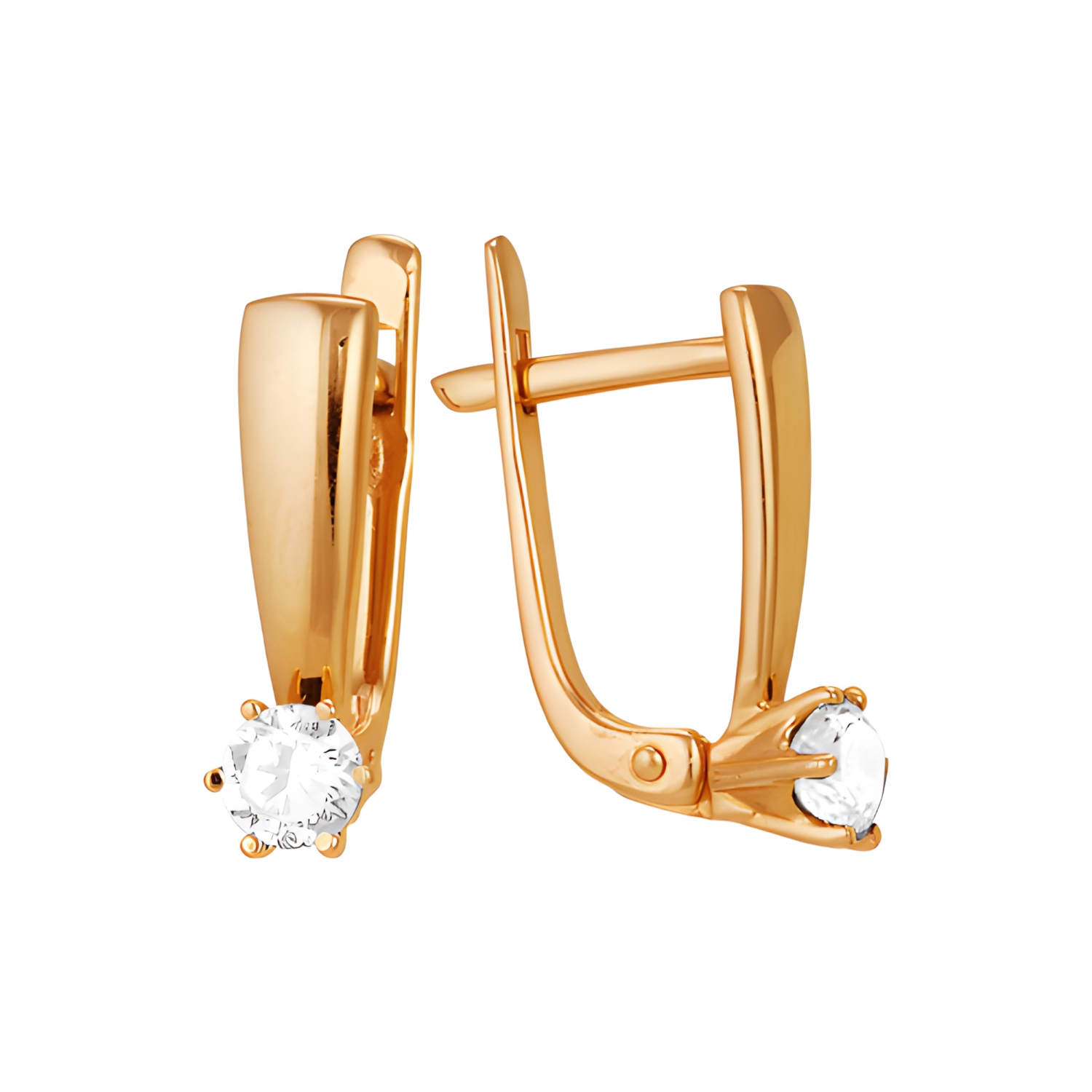 Серьги Сорокин 30090200 золото фианит 169320 тг