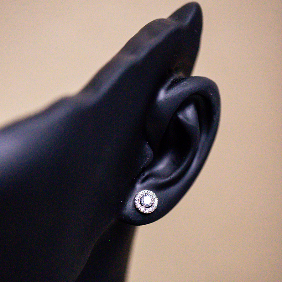 Серьги Сорокин 20081100-2 золото фианит