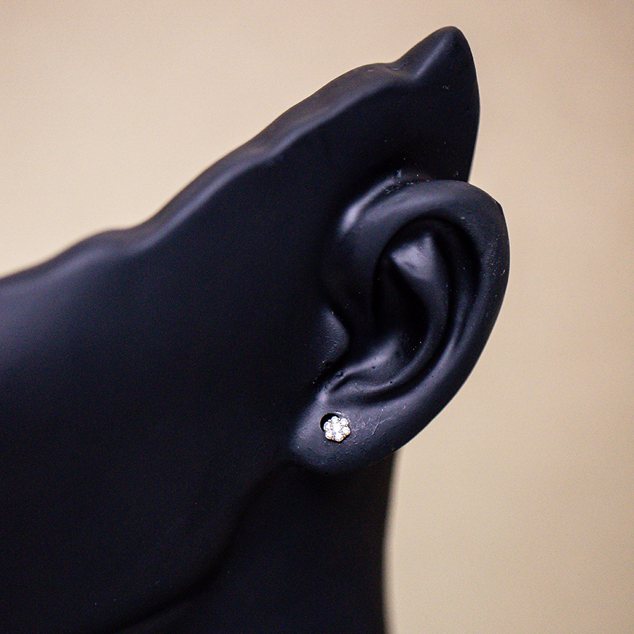 Серьги Сорокин 40282300-2 золото фианит