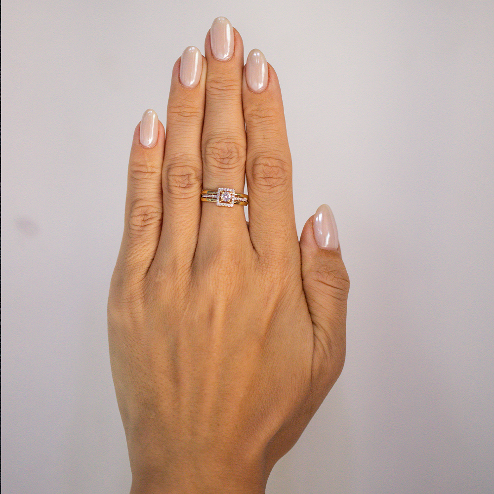 Кольцо Сорокин 80095300-19,5 золото фианит