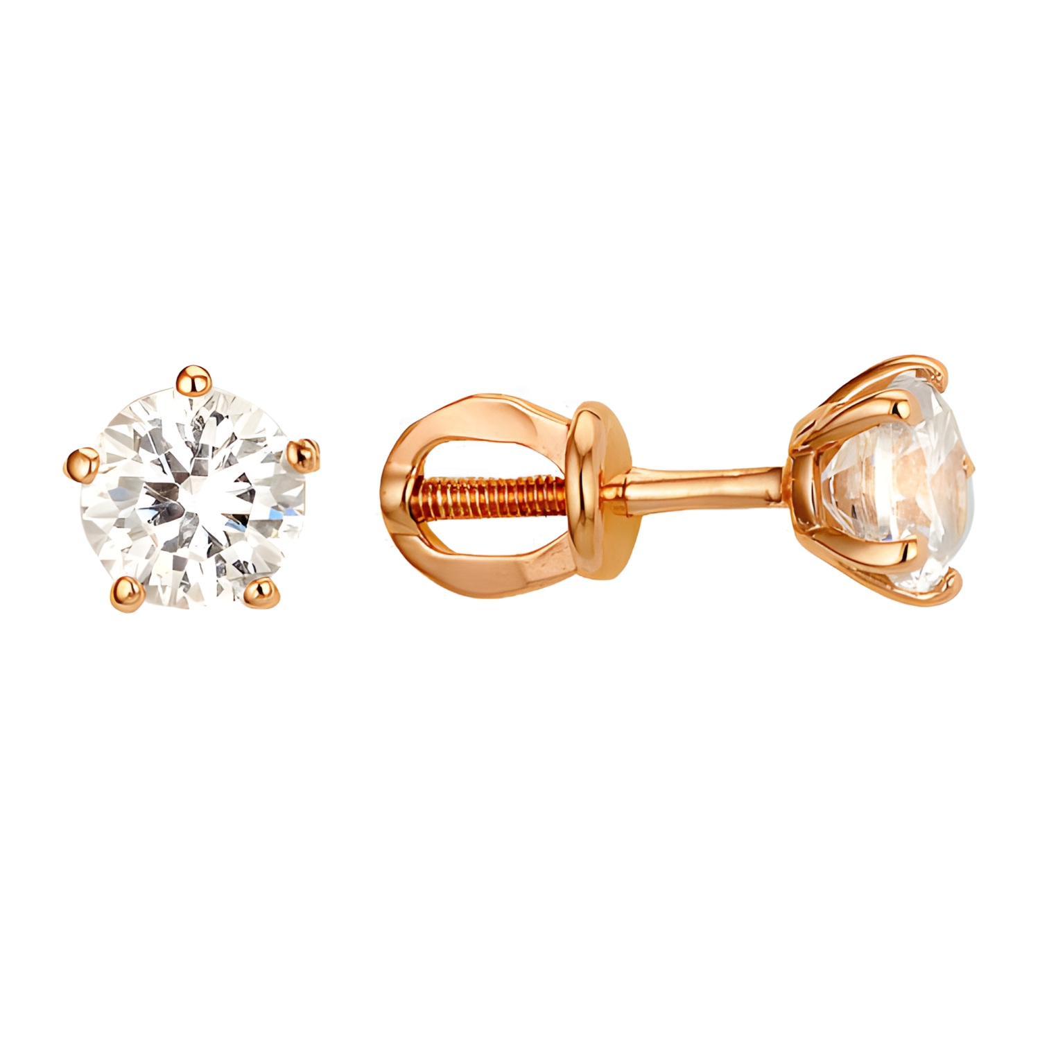 Серьги Сорокин 20094500-2 золото фианит 95880 тг