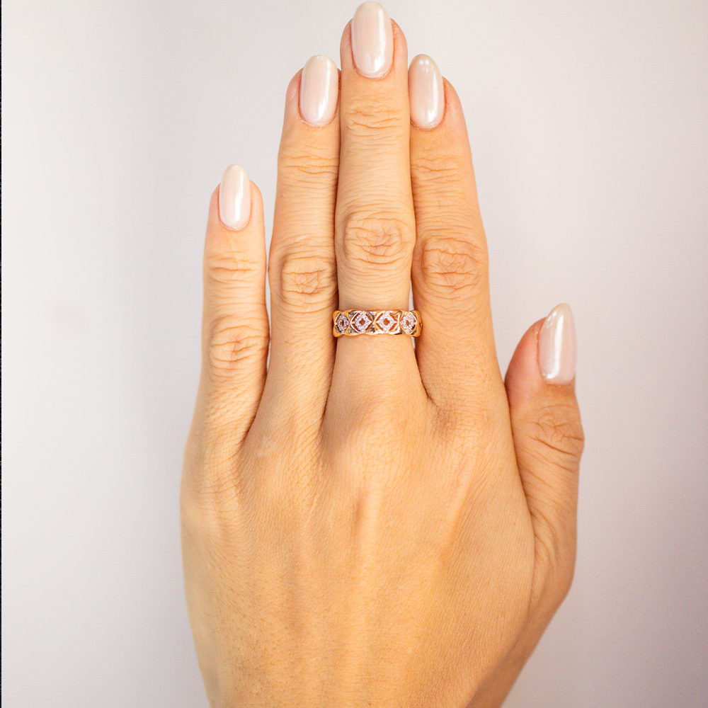 Кольцо Сорокин 70108600 золото фианит