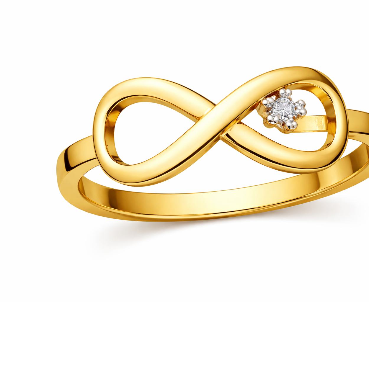 Кольцо СОРОКИН 70360600-2 размер 17 вес 0.9 г золото фианит