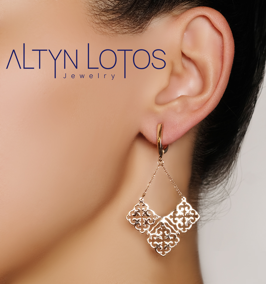 Серьги Кристалл NM91100226773 золото