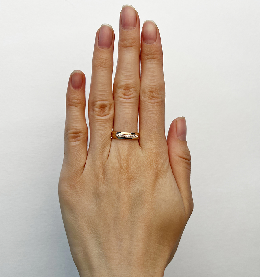 Кольцо Покровский 1000015-00770 размер 18 вес 3.78 г золото фианит