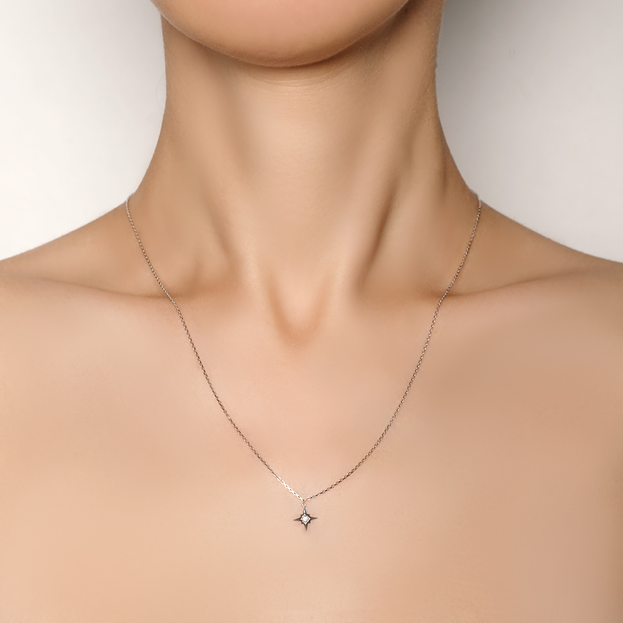 Колье Бронницкий Ювелир 64011598500 золото фианит