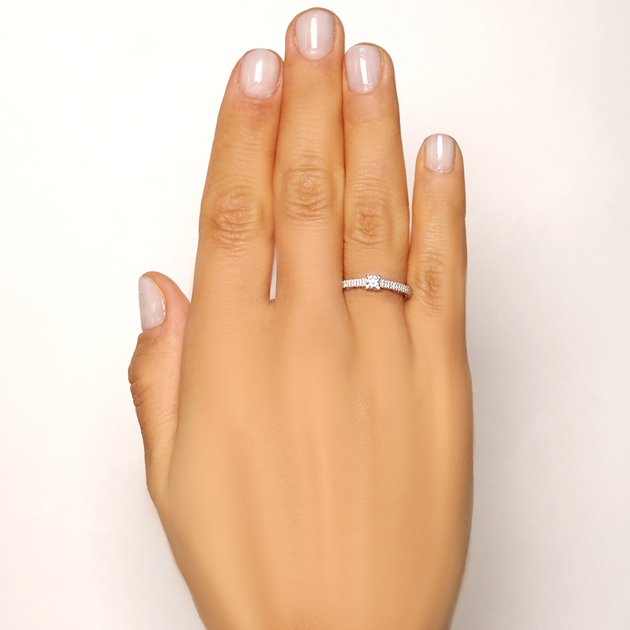 Кольцо Золотая подкова 802-01086-21-00-20-00 золото фианит