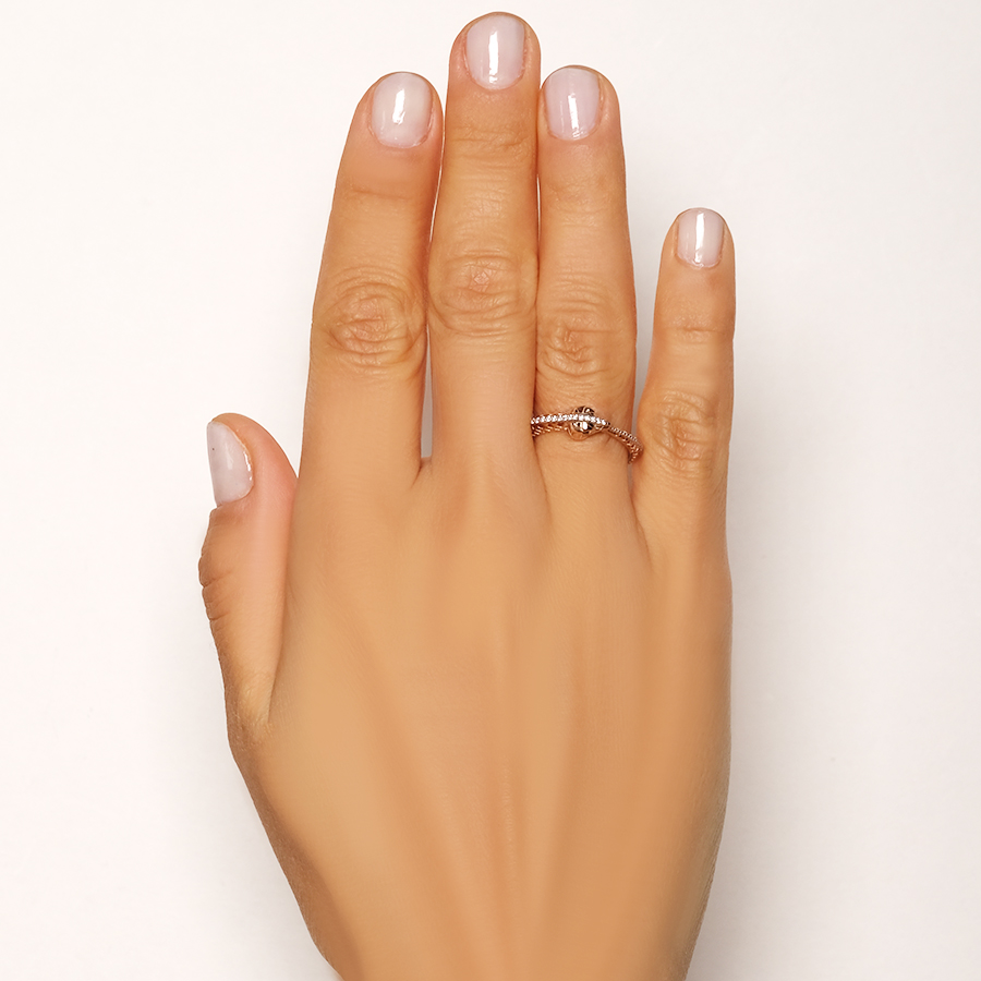 Кольцо Золотая подкова 902-00544-10-00-20-00 золото фианит