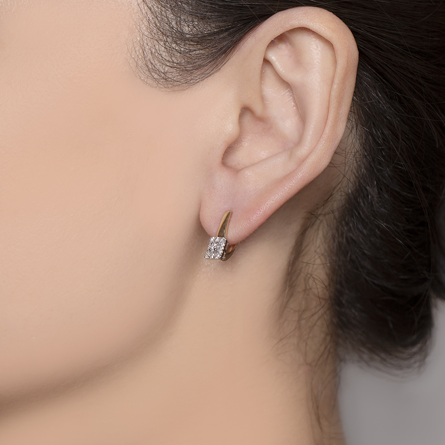 Серьги Imperial С2675-0320 золото бриллиант