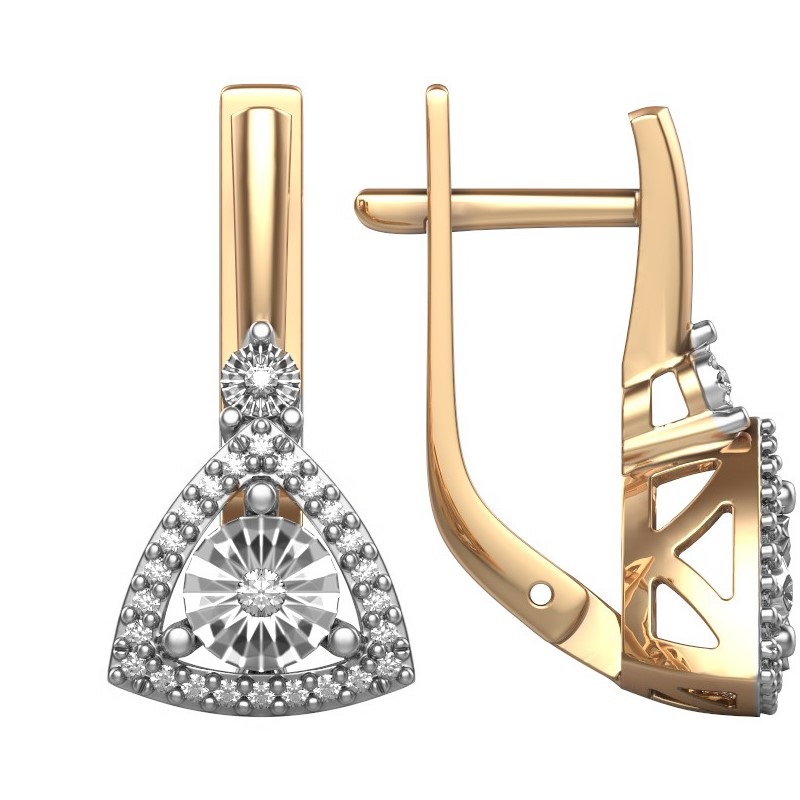 серьги ИМПЕРИАЛ  С3320-0320 вес 3,37 732500 тг