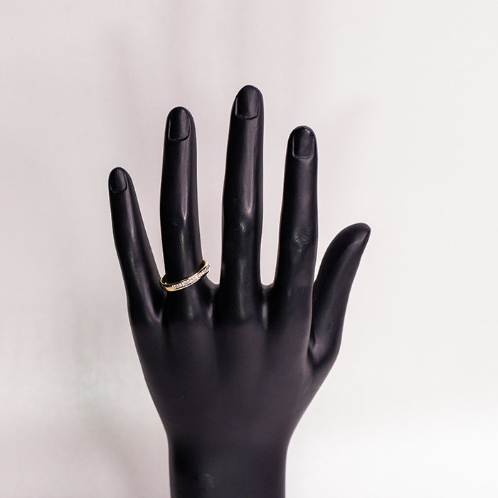 Кольцо Mi Amor К/112-0320 размер 17.5 вес 1.64 г золото, бриллиант