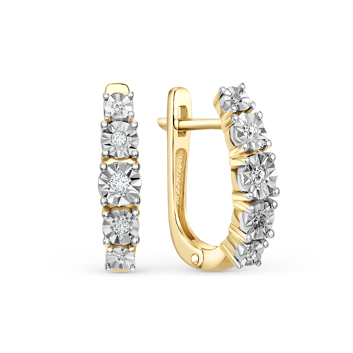 серьги ИМПЕРИАЛ  С1233-320 вес 2,61 549090 тг