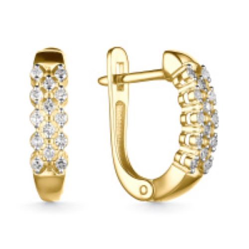 Серьги Mi Amor С/801-0320 вес 2.4 г золото бриллиант 516000 тг