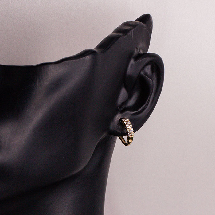 Серьги Mi Amor С/801-0320 вес 2.4 г золото бриллиант