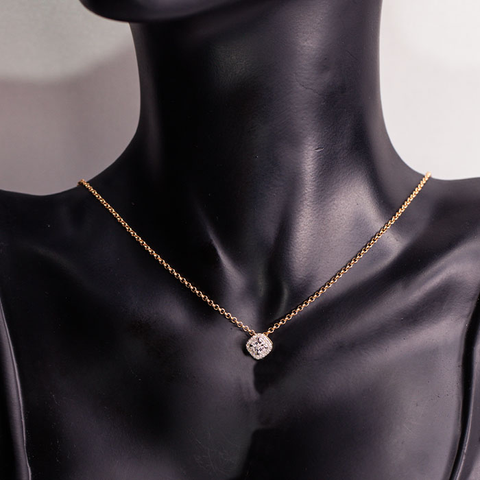 Подвеска Mi Amor П/537-0320 вес 0.73 г золото бриллиант