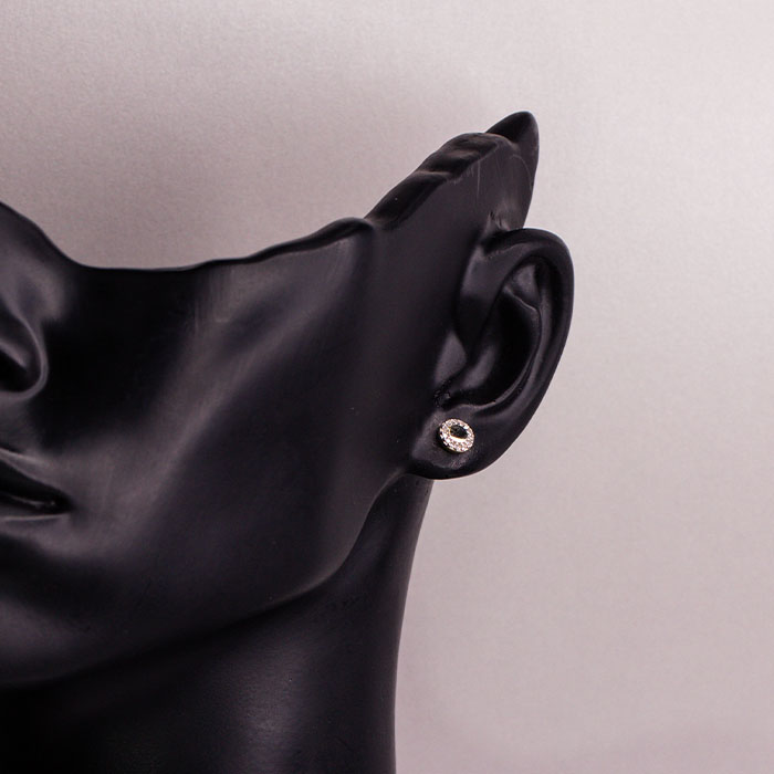 Серьги-пусеты Mi Amor С/833-0320 вес 1.68 г золото бриллиант