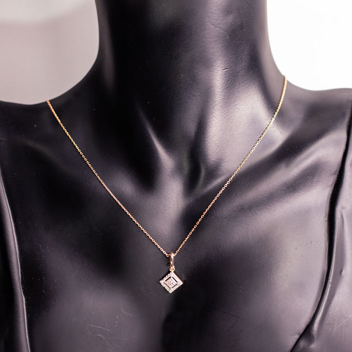 Подвеска Mi Amor П/950-0120 вес 1.08 г золото бриллиант