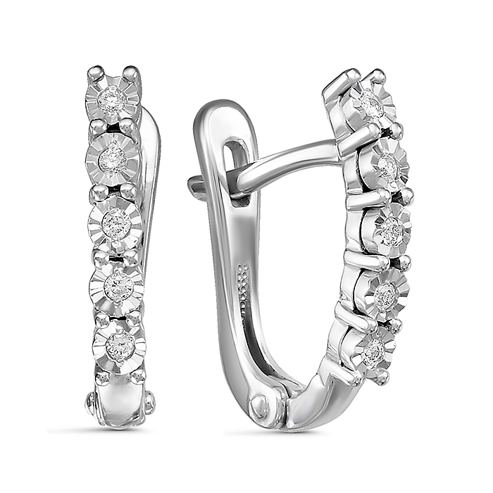 серьги ИМПЕРИАЛ  С0634-220 вес 2,43 523200 тг