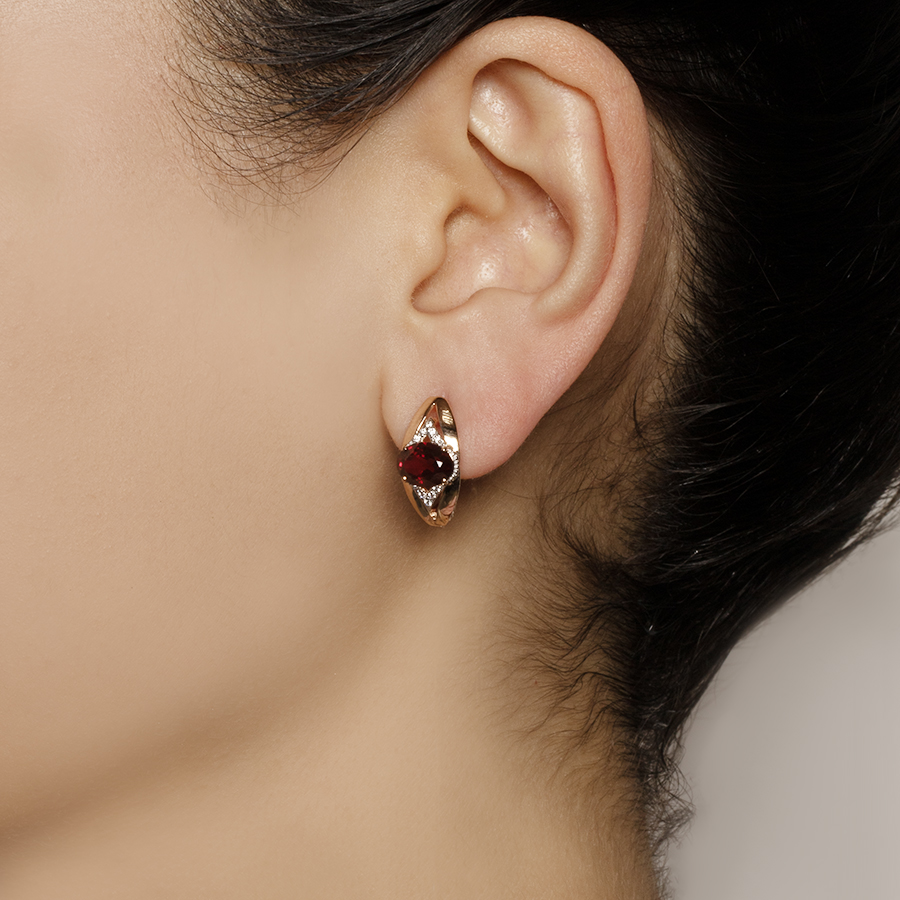 Серьги GRANAT 1.20.11.0217.00-2973 золото фианит