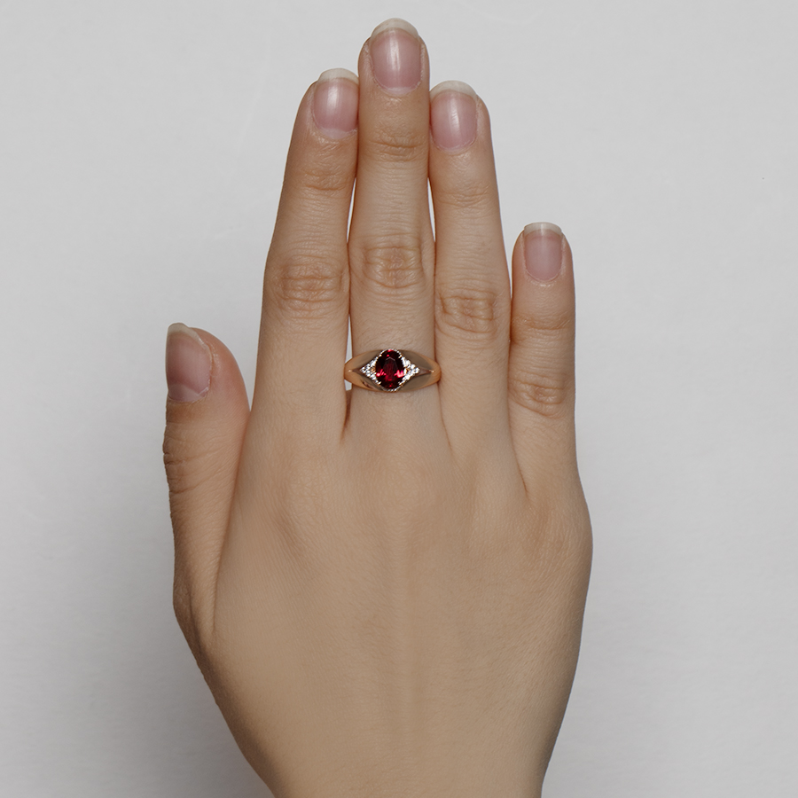 Кольцо Granat 1.10.11.0217.00-2973 золото фианит