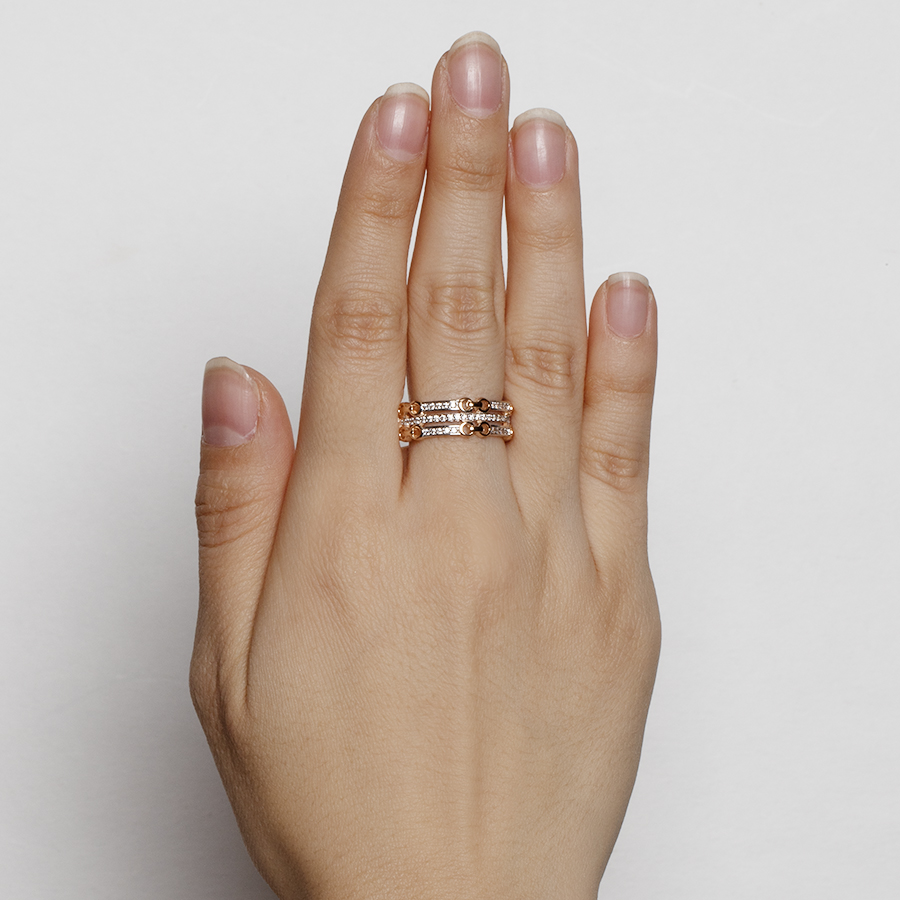 Кольцо Granat 1.10.11.0831.00-4108 золото фианит