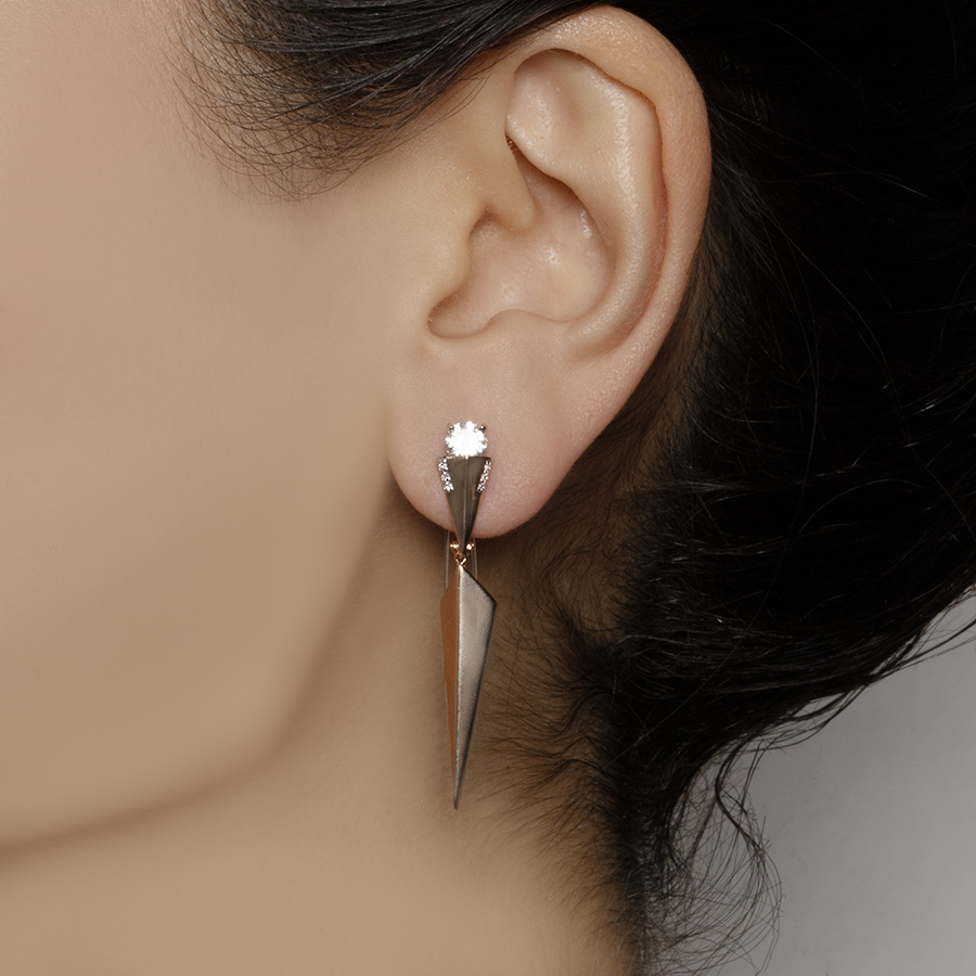 Серьги GRANAT 1.20.11.0831.00-3736 золото фианит