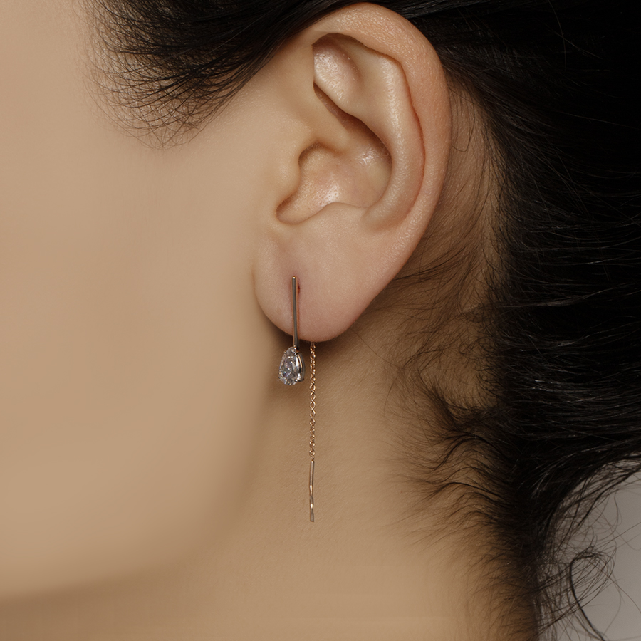 Серьги GRANAT 2.23.11.0831.00-4031 золото фианит