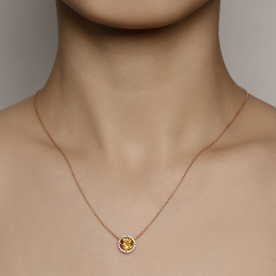 Колье Granat 1.70.11.0877.00-4965 золото фианит