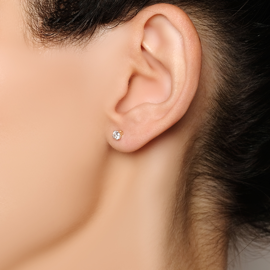 Пуссеты GRANT 9701863 золото бриллиант