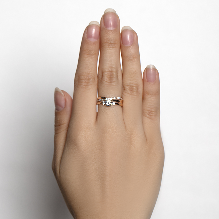 Кольцо Талант КСК 717 золото фианит