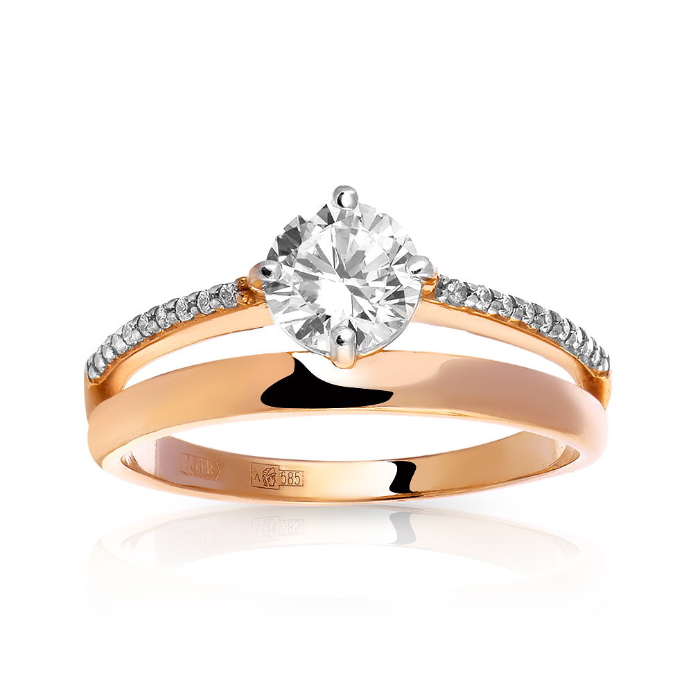 Кольцо Талант КСК 549 золото фианит