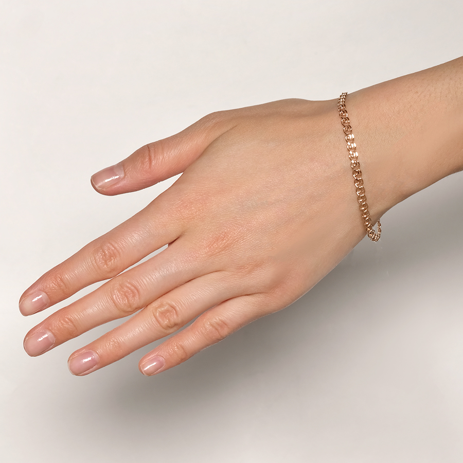 Браслет Красцветмет НБ 12-087ПГ золото