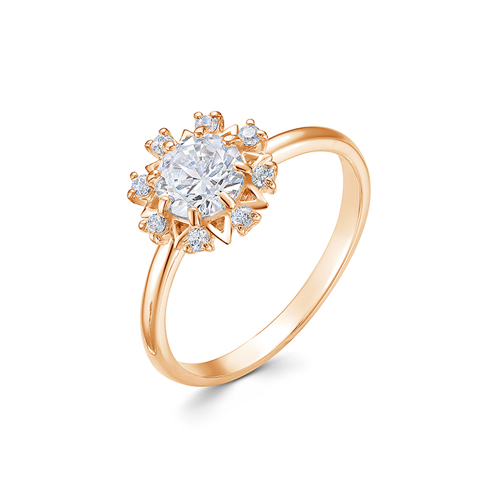 Кольцо Zlato Z1-10632 золото фианит 142800 тг