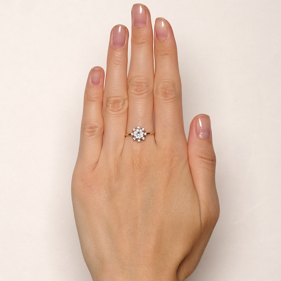 Кольцо Zlato Z1-10632 золото фианит