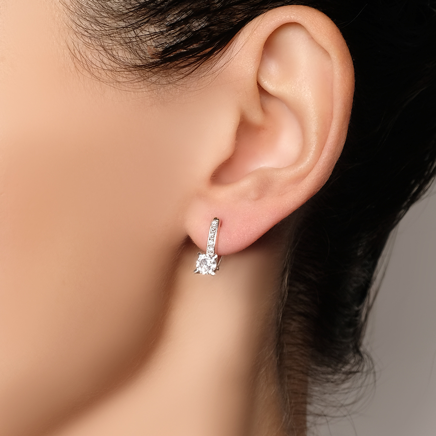 Серьги Zlato Z2-10633 золото фианит