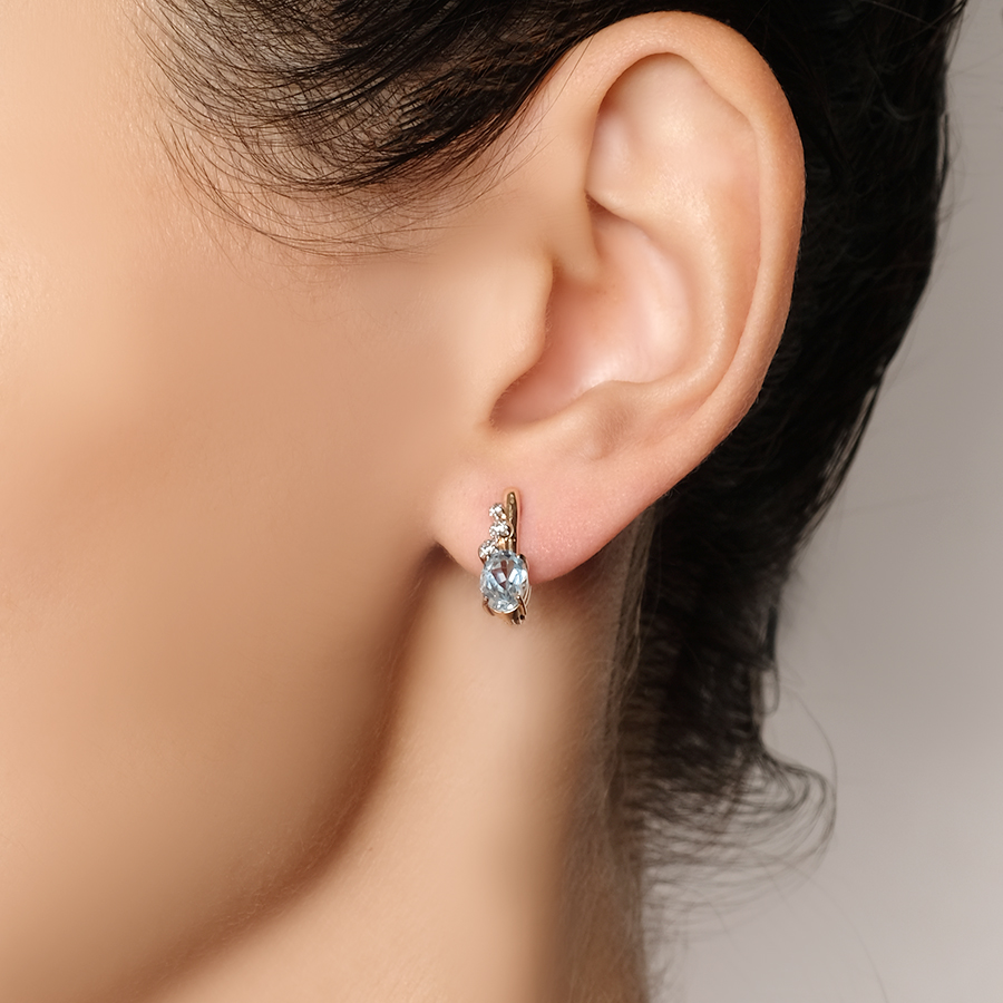 Серьги Zlato Z2-10905 золото фианит