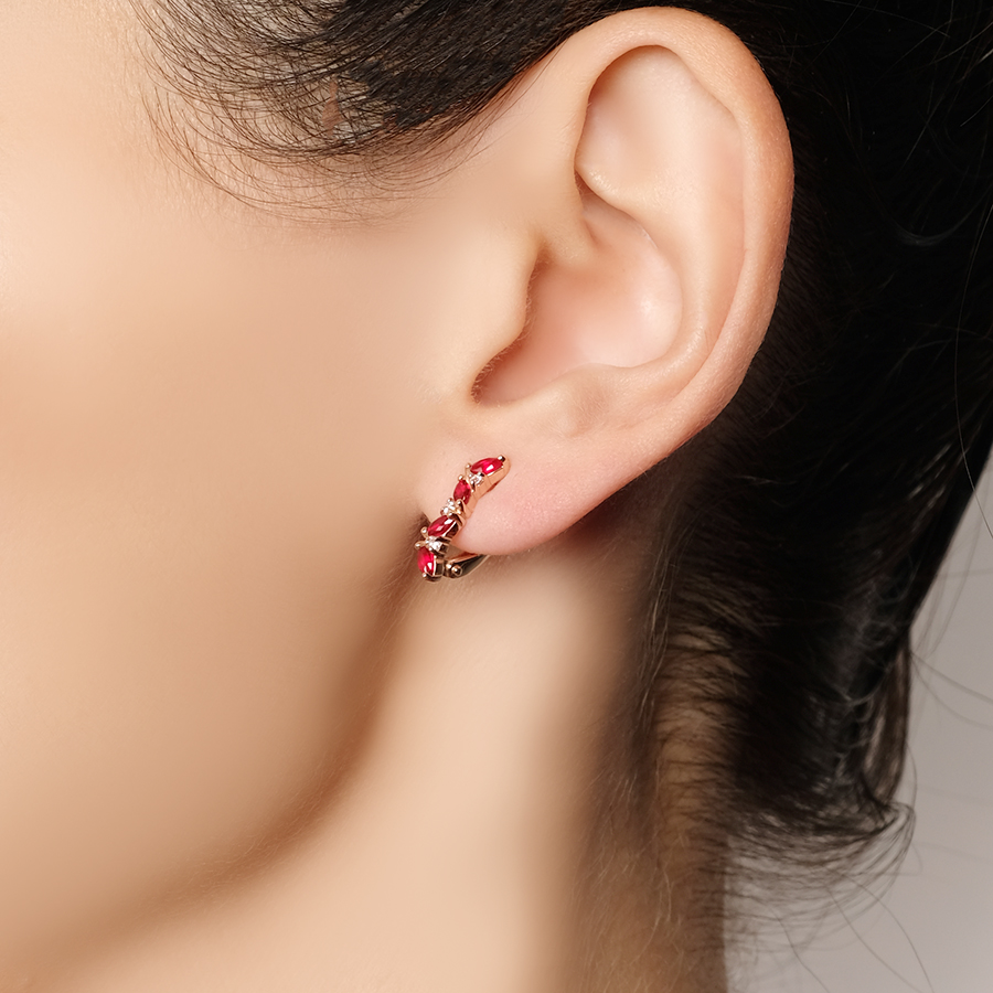 Серьги Zlato Z2-10493 золото фианит