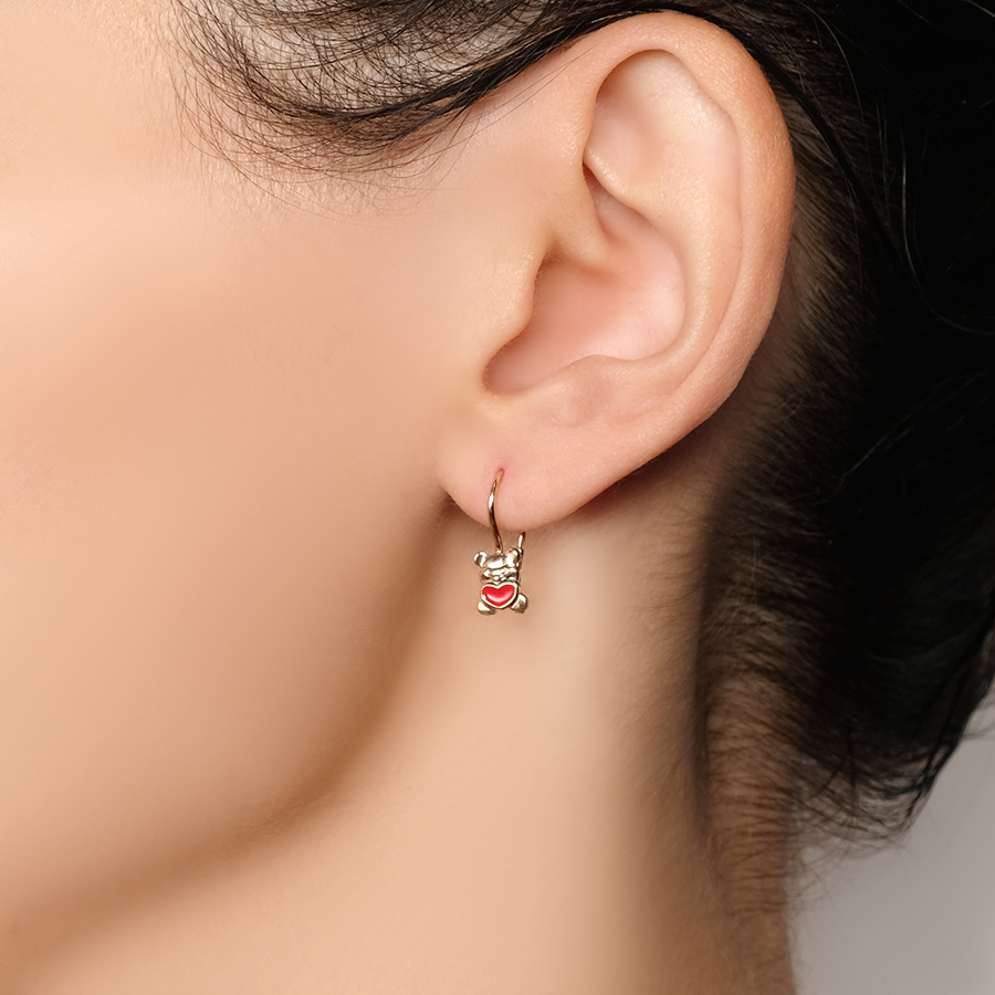 Серьги Zlato Z2-7733Д золото фианит