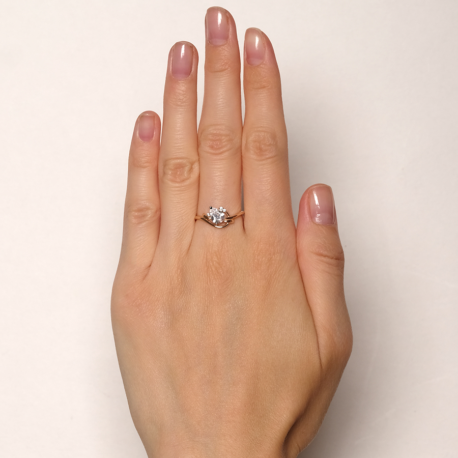 Кольцо Zlato Z1-10899 золото фианит