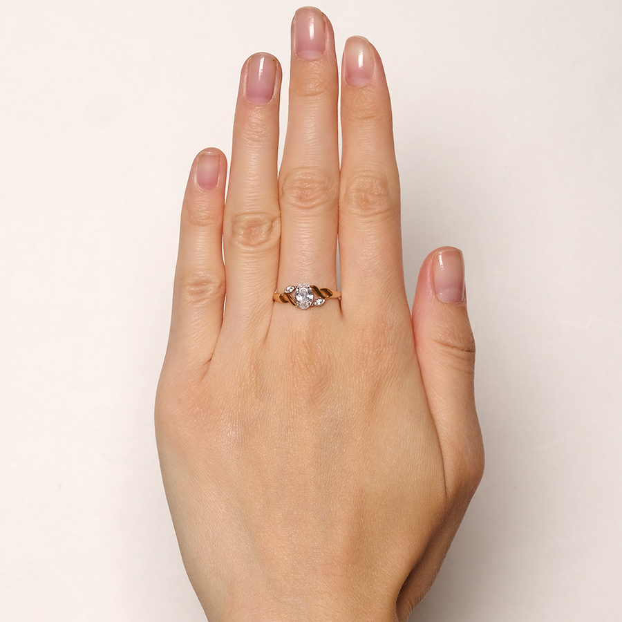 Кольцо Zlato Z1-10908 золото фианит