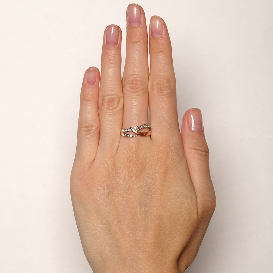 Кольцо Zlato Z1-10135 золото фианит