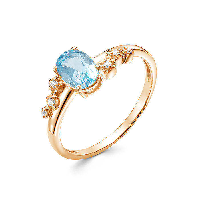 Кольцо Zlato Z1-10905 золото фианит 129880 тг
