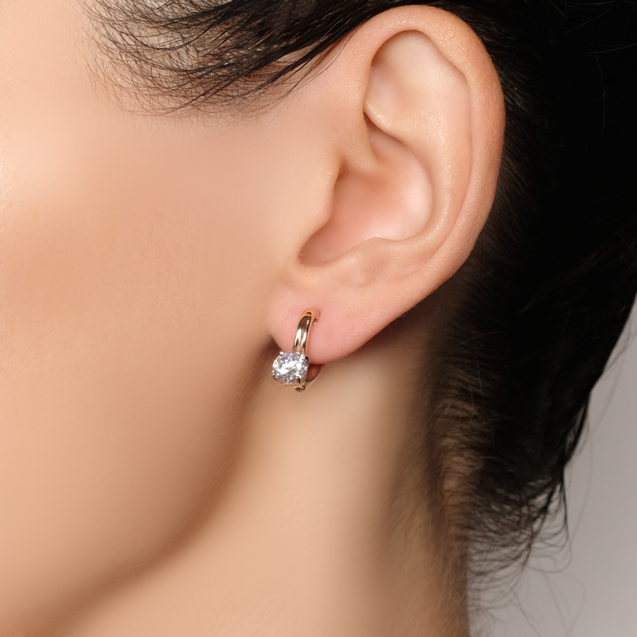 Серьги Zlato Z2-9397 золото фианит