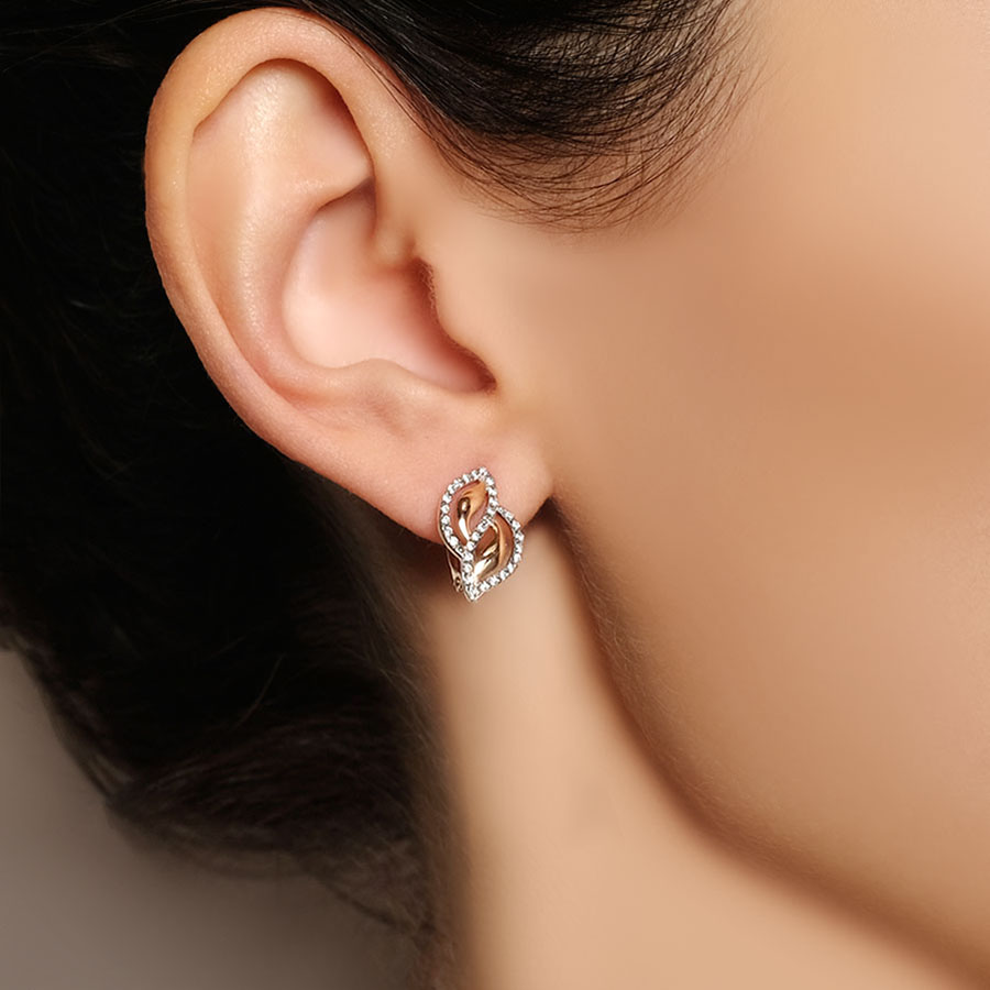 Серьги Zlato Z2-8743 золото фианит