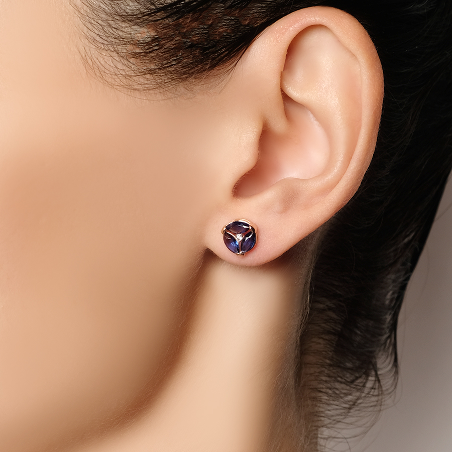 Серьги Zlato Z2-10384 золото фианит