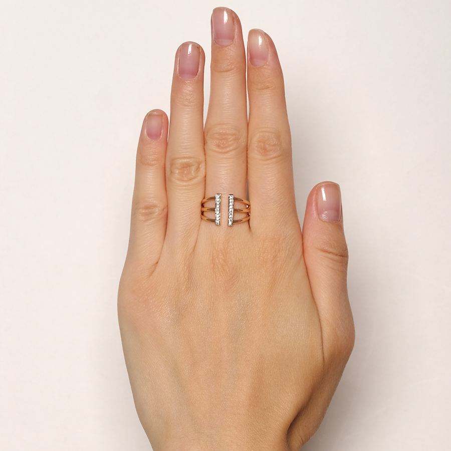 Кольцо Zlato Z1-10555 золото фианит